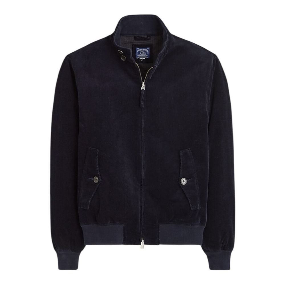 J Crew Harrington jacket in cotton corduroy Men's XL‎ Rich Navy - Picture 3 of 10